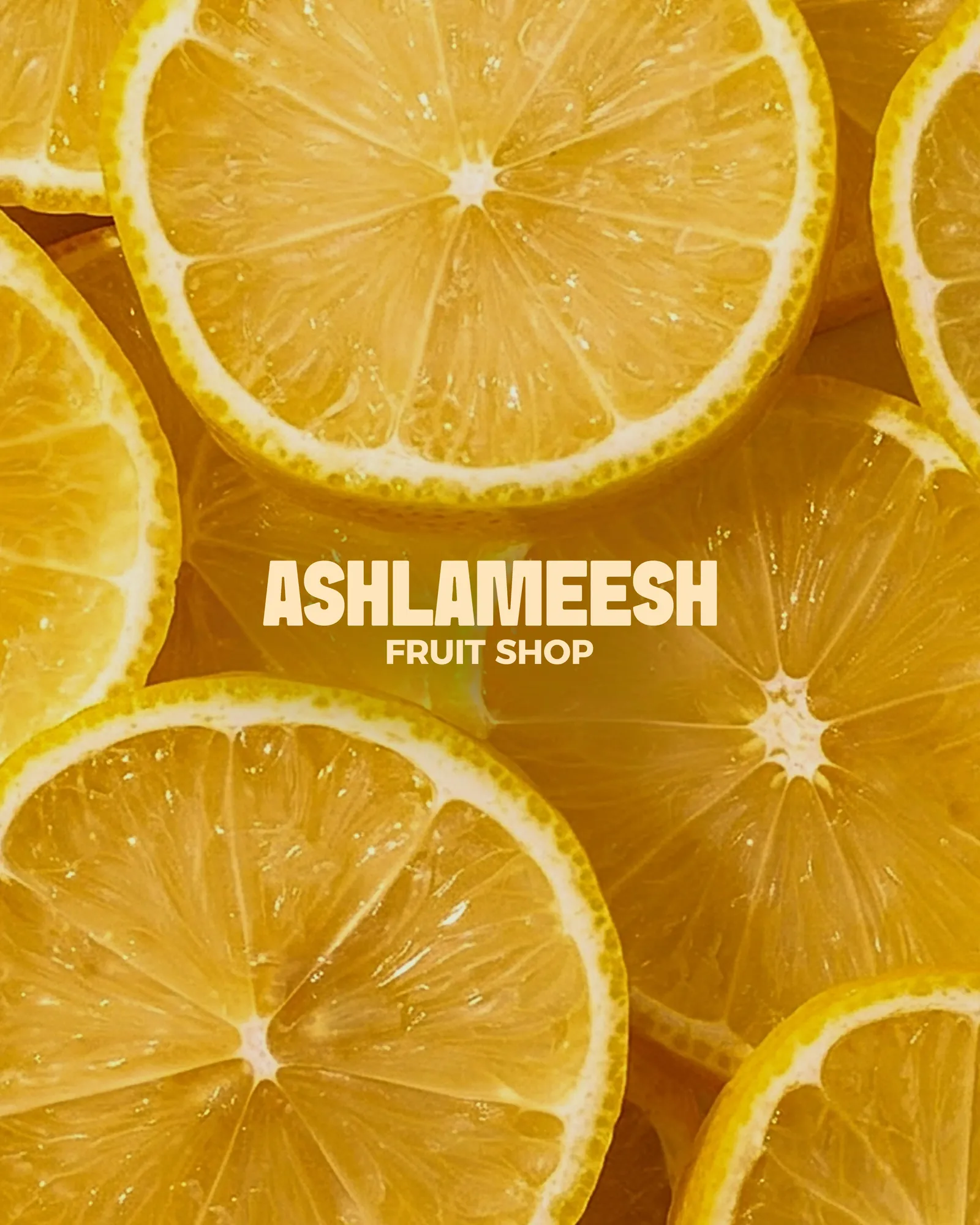 Ashlameesh — brand identity for a fruit and cocktail store by Visage, Lebanon — image 4 of 4