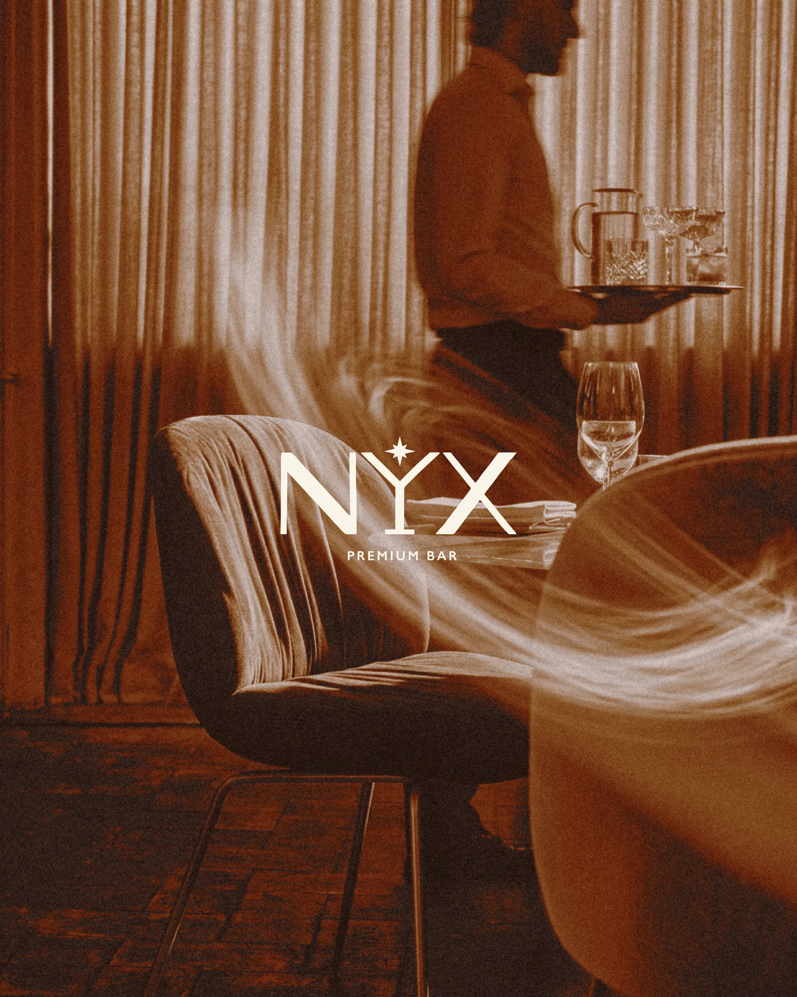 NYX Premium Bar — brand identity and packaging for a cocktail bar by Visage, Beirut
