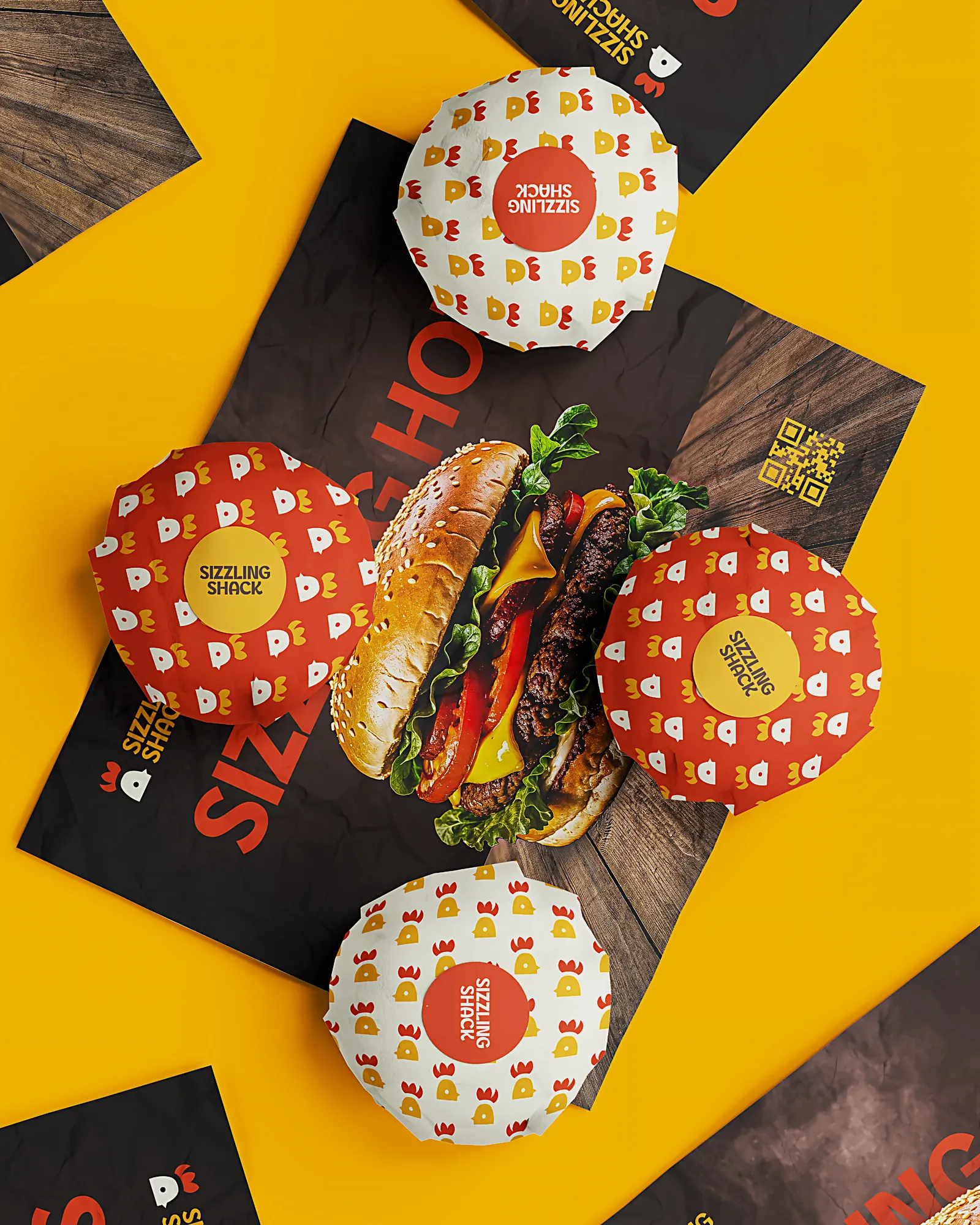 Sizzling Shack — social media design and branding for a fast food restaurant by Visage Lebanon — image 2 of 4